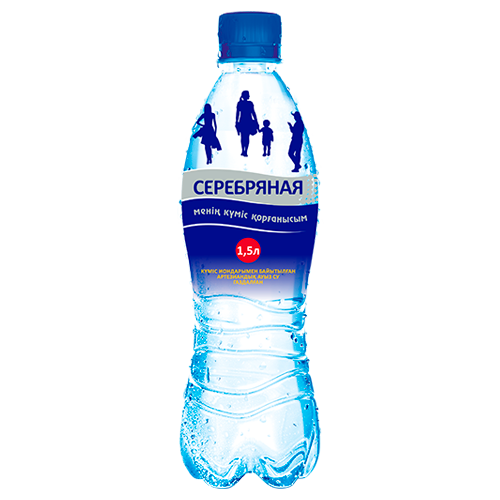 Вода Серебряная 1.5 л. газированная